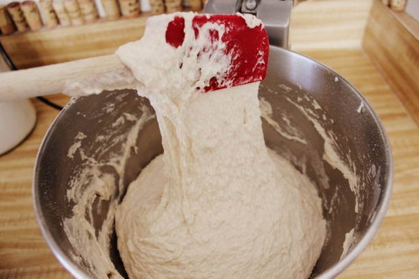 Dough should look like this when you're done mixing