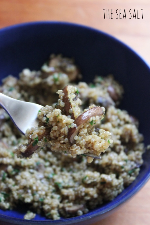One-Pot Quinoa and Mushrooms