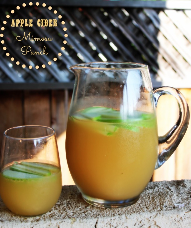 Apple Cider Mimosa Punch